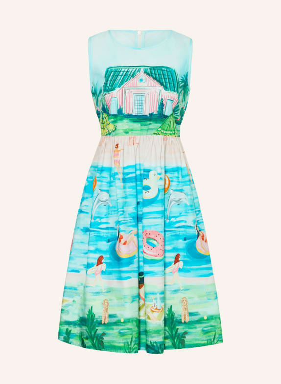 ANGOOR Kleid HANNA TÜRKIS / ORANGE / GRÜN