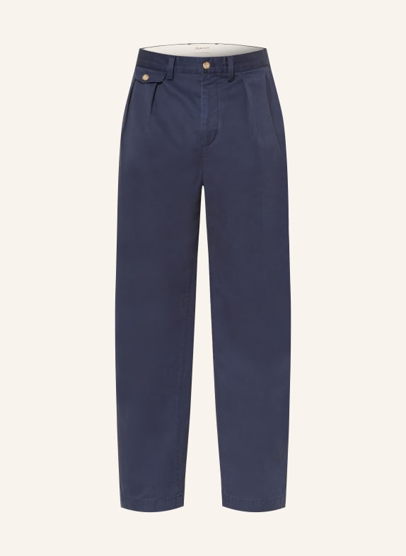GANT Chino Relaxed Fit TMAVĚ MODRÁ