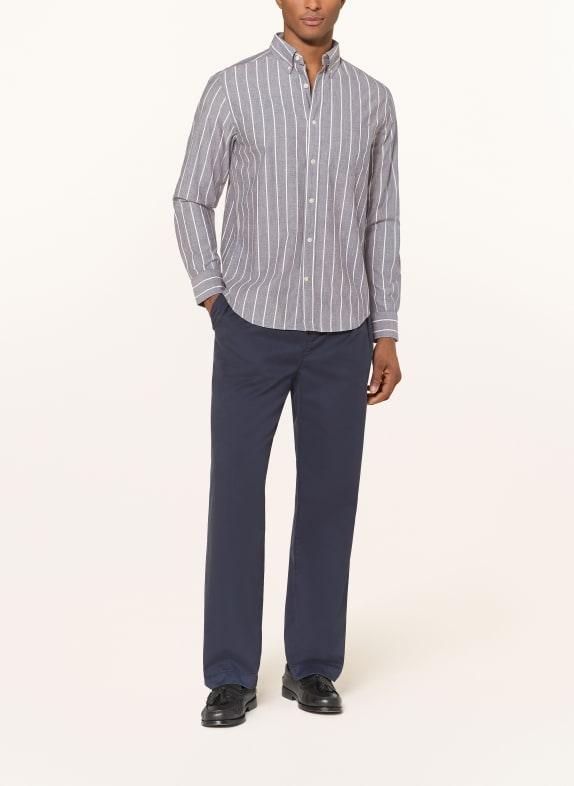 GANT Overhemd Regular Fit DONKERGRIJS / WIT