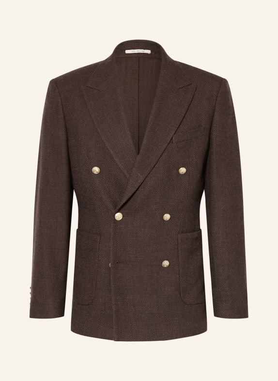 GANT Marynarka Regular Fit CIEMNOBRĄZOWY