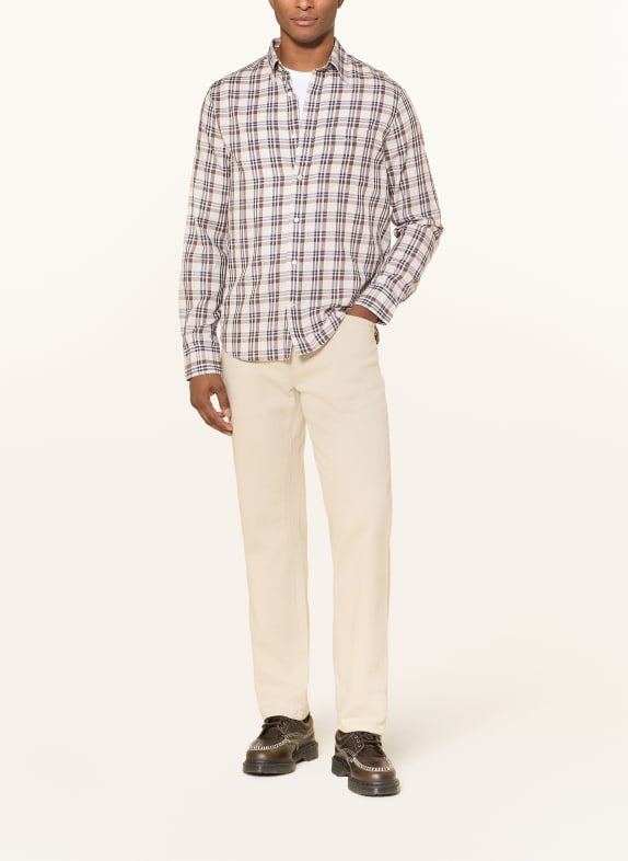 GANT Overhemd Regular Fit LICHTBRUIN / BRUIN / ZWART