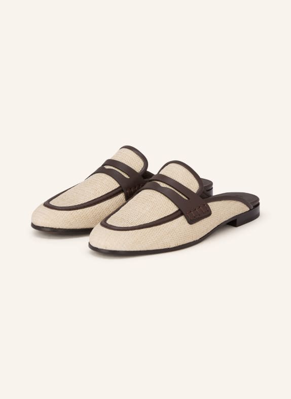 BRUNELLO CUCINELLI Mules HELLBRAUN / DUNKELBRAUN