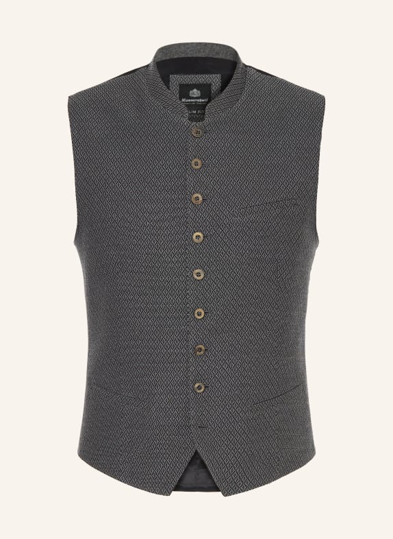 Hammerschmid Trachtenweste OSCAR GRAU / SCHWARZ