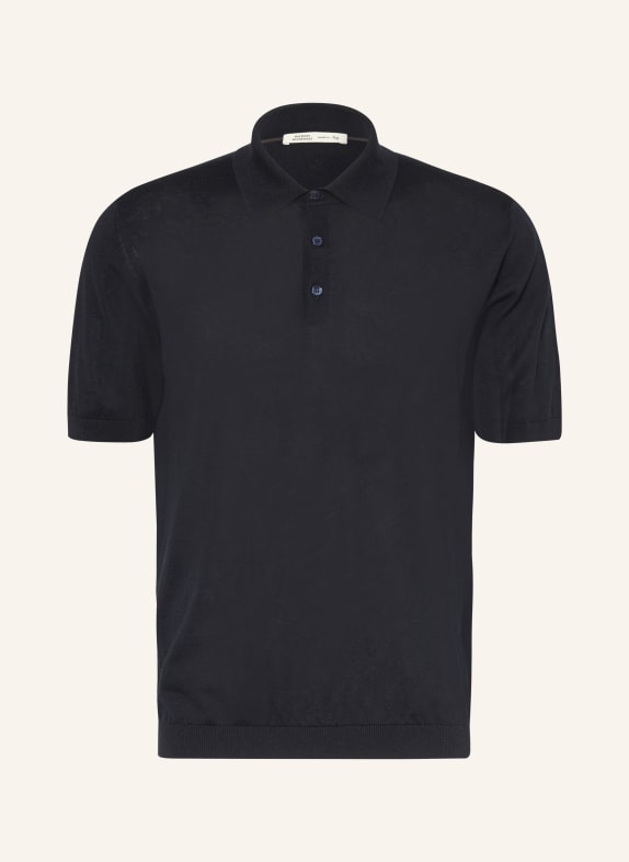 MAURIZIO  BALDASSARI Strick-Poloshirt DUNKELBLAU
