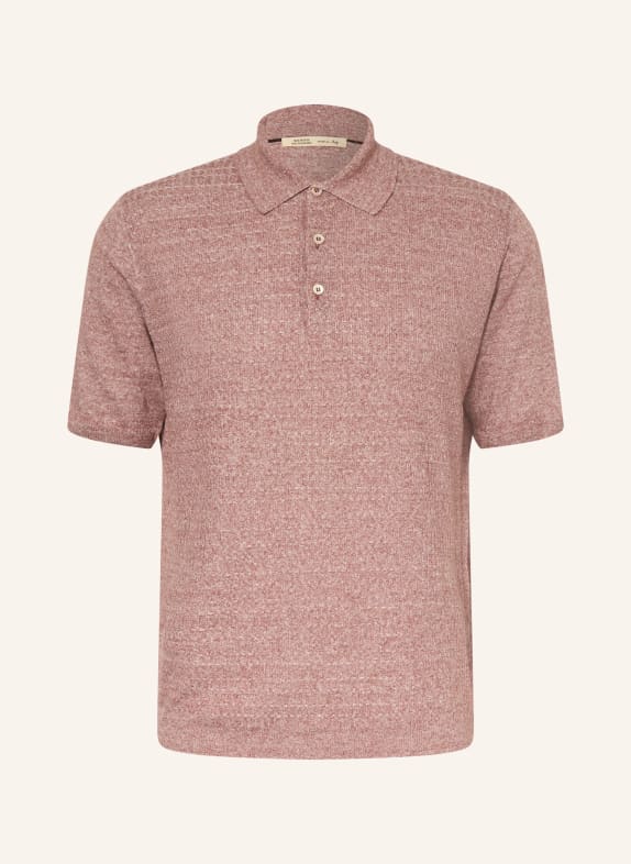 MAURIZIO  BALDASSARI Strick-Poloshirt DUNKELROT