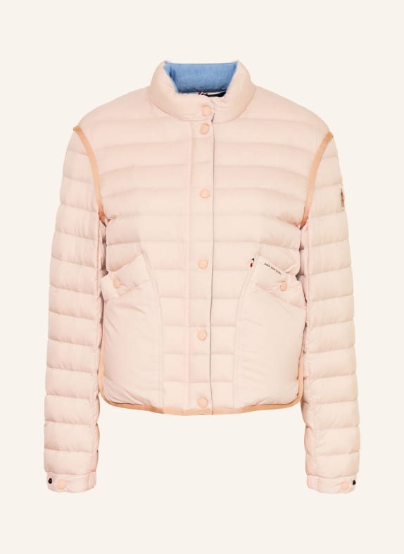 MONCLER GRENOBLE Lekka kurtka puchowa MADULAINS BLADORÓŻOWY