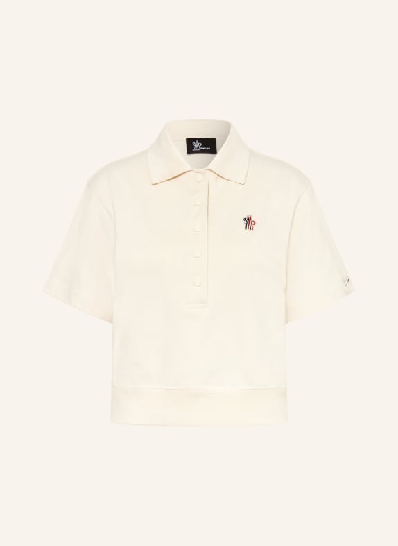 MONCLER GRENOBLE Koszulka polo z dżerseju KREMOWY