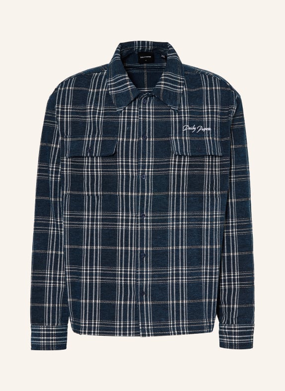 DAILY PAPER Hemd Boxy Fit DUNKELBLAU / HELLBLAU / WEISS