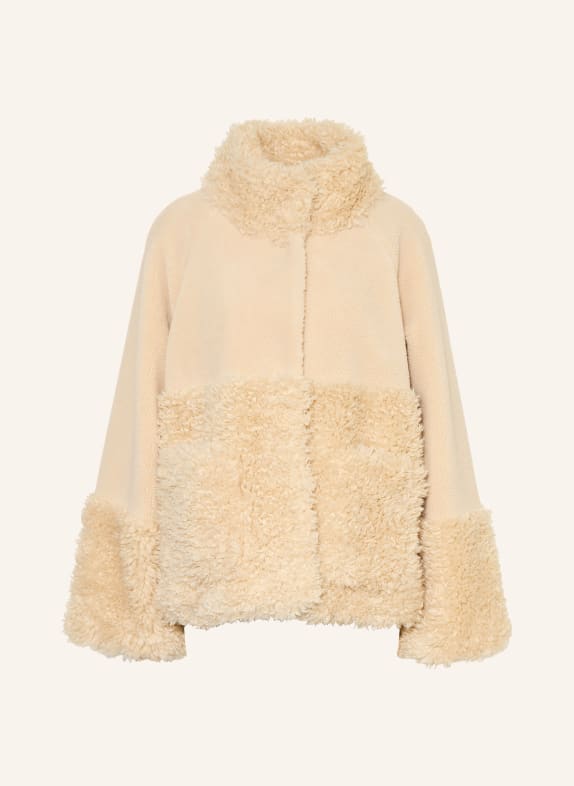 darling harbour Veste en fourrure synthétique BEIGE
