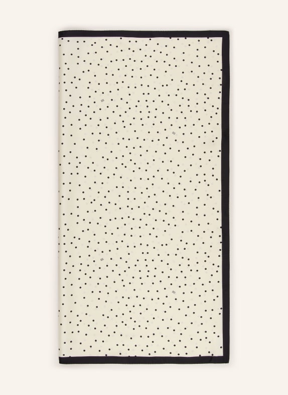 BY MALENE BIRGER foulard en soie NOIR / BLANC