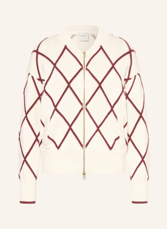 VARLEY Strickjacke NILE CREME / DUNKELROT