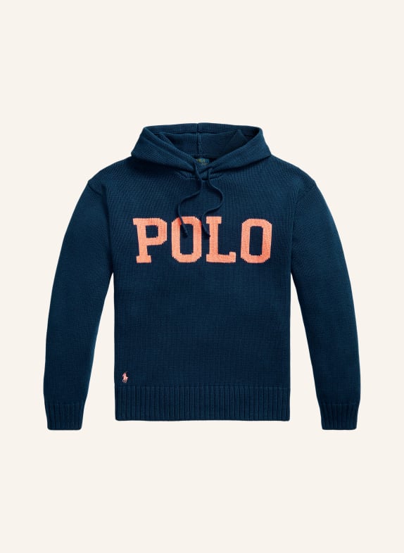 POLO RALPH LAUREN Strick-Hoodie DUNKELBLAU