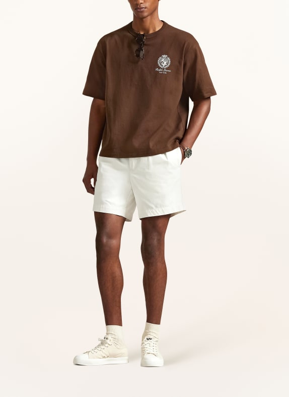 POLO RALPH LAUREN T-shirt MARRON FONCÉ / WIT