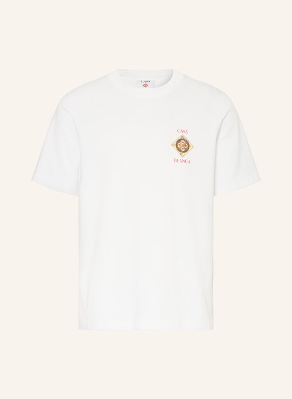 Casablanca PLAFOND ORNE DE MUSIQUE T-shirt WHITE / GOLD / RED