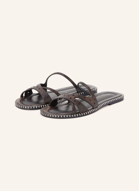 DRIES VAN NOTEN Pantoletten DUNKELBRAUN