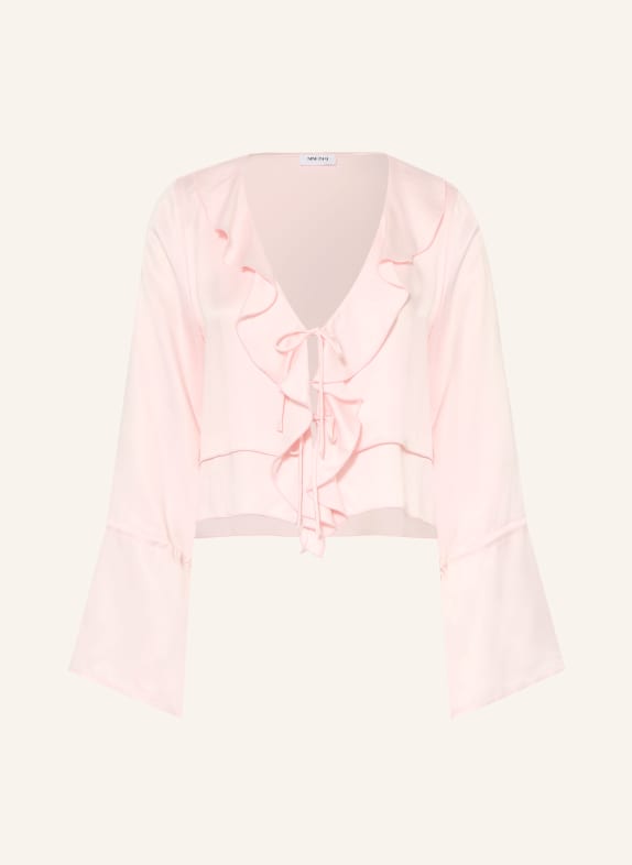 NINETY-9 ROMANTIC blouse with flounces LIGHT PINK