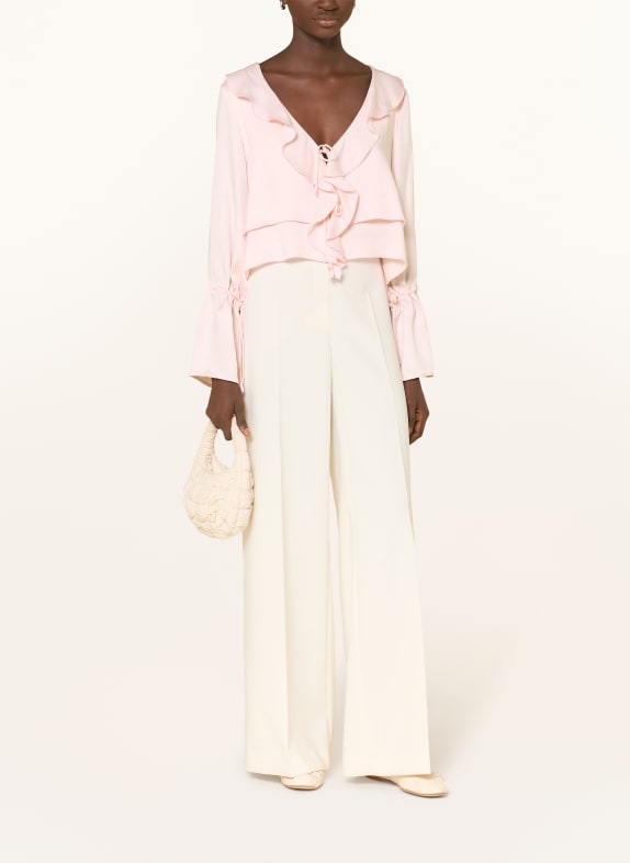 NINETY-9 Blouse ROMANTIC met volants ROSE CLAIR