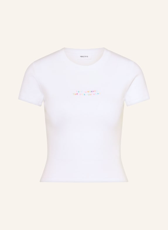 NINETY-9 Tričko LOVE WHOEVER BÍLÁ