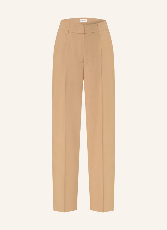 OPUS PANTS Kalhoty MOIRA BLOOM VELBLOUDÍ