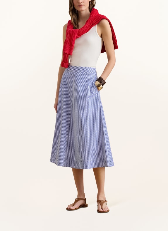 LAUREN RALPH LAUREN rok BLAUW / WIT