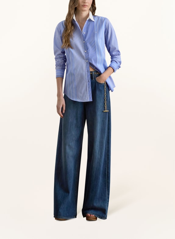 LAUREN RALPH LAUREN overhemdblouse LICHTBLAUW / BLAUW / WIT