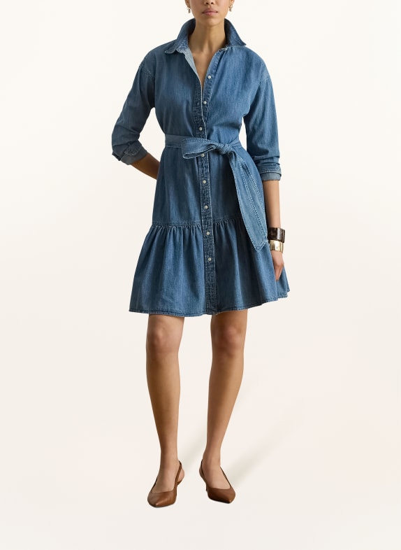 LAUREN RALPH LAUREN robe en jean BLEU