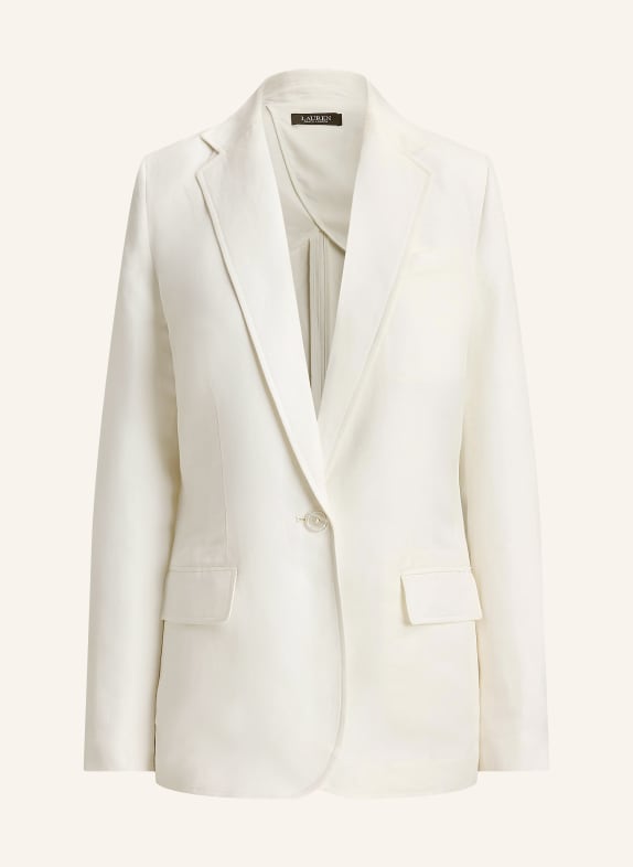 LAUREN RALPH LAUREN Blazer WILONA mit Leinen WEISS