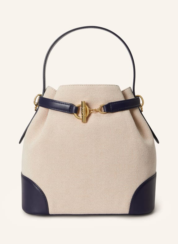 LAUREN RALPH LAUREN Handtasche HELLBRAUN / GOLD / SCHWARZ