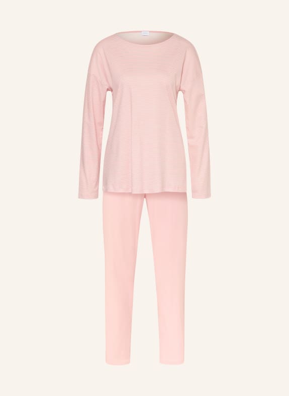 mey Piżama z serii SIMPLE STRIPES BLADORÓŻOWY / BIAŁY