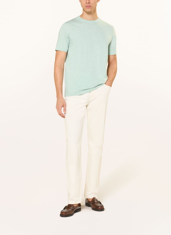 Marc O'Polo T-Shirt GRÜN / WEISS