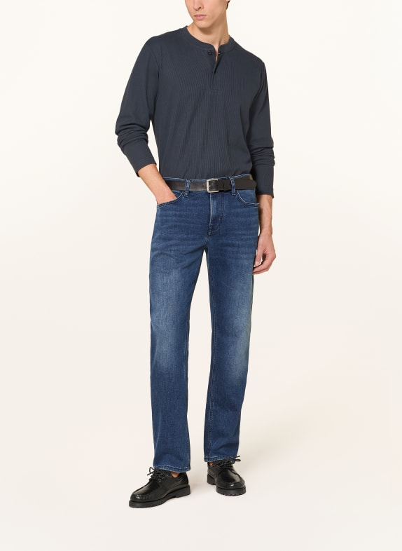 Marc O'Polo Henley-Shirt DUNKELBLAU