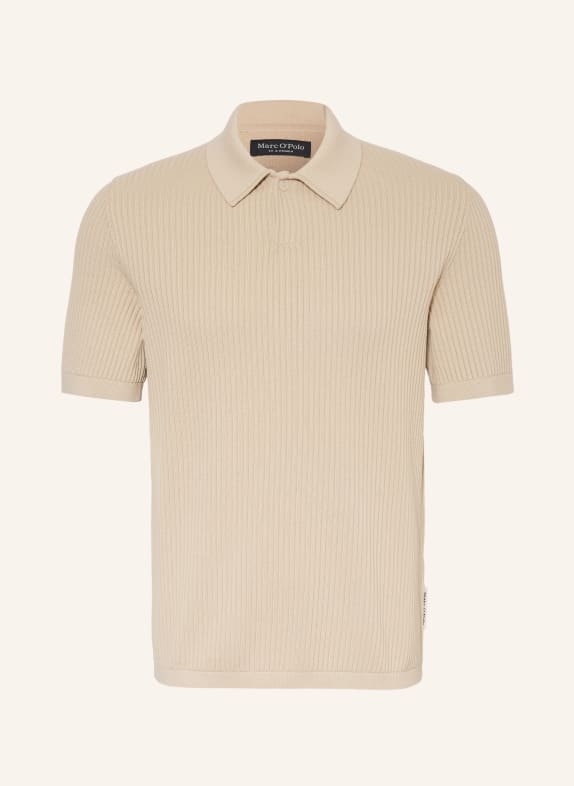 Marc O'Polo Strick-Poloshirt BEIGE