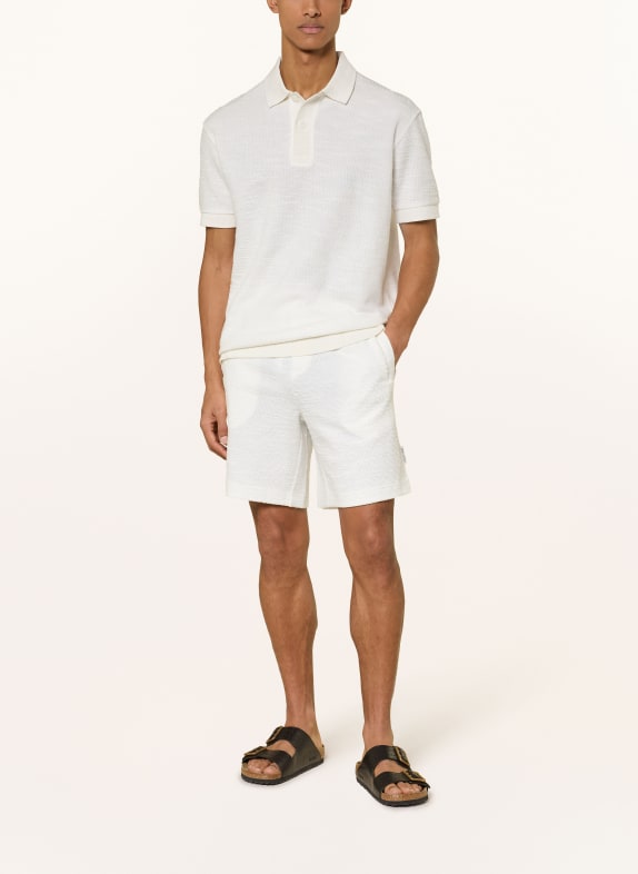 Marc O'Polo Bouclé-shorts i avslappnad passform VIT