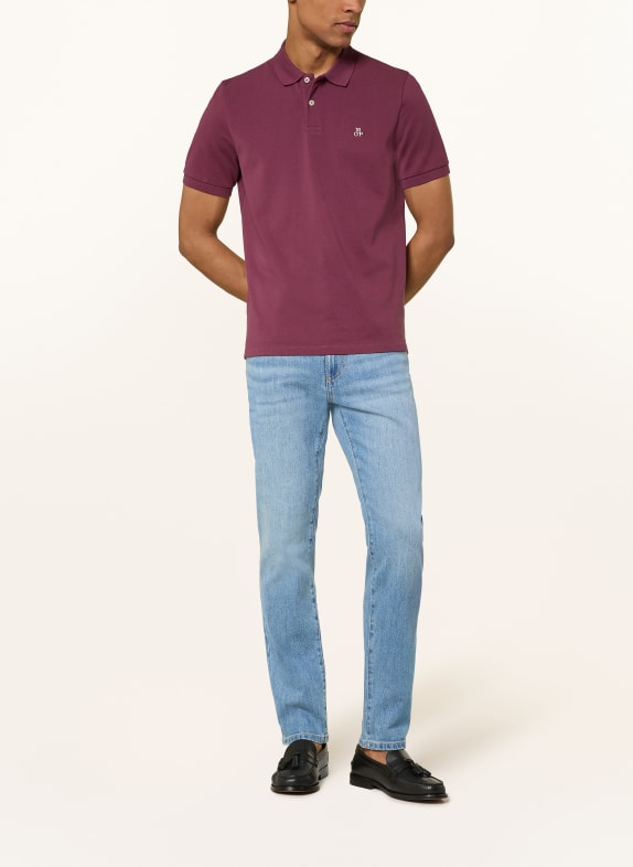 Marc O'Polo Piqué-Poloshirt Regular Fit DUNKELROT
