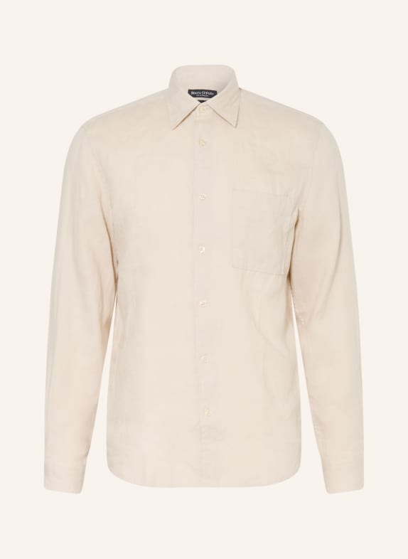 Marc O'Polo Lněná košile Regular Fit BÉŽOVÁ