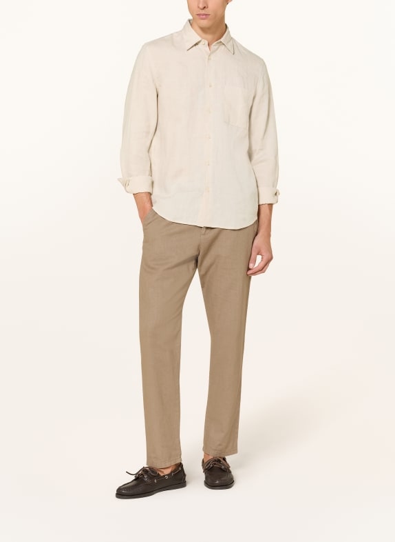 Marc O'Polo Linnen overhemd Regular Fit BEIGE