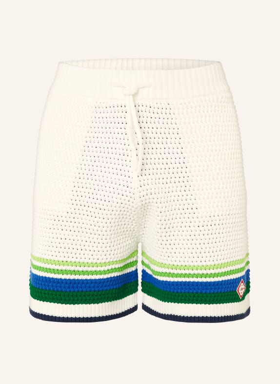 Casablanca szorty z dzianiny BIAŁY / ZIELONY / NIEBIESKI