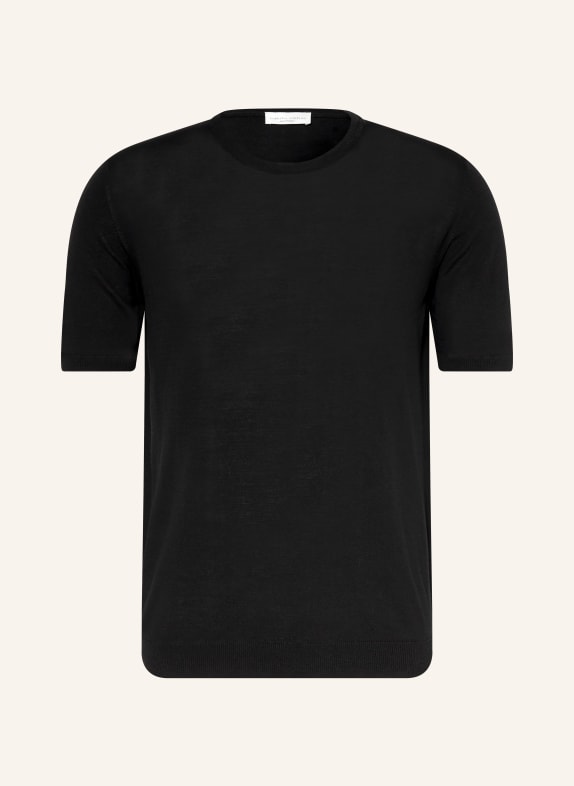 roberto collina koszulka z dzianiny CZARNY