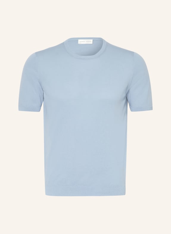roberto collina koszulka z dzianiny JASNONIEBIESKI