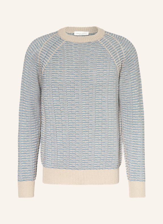 roberto collina Pullover BEIGE / HELLBLAU
