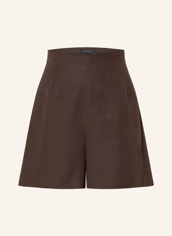 CPH MUSE Shorts CMCOLLEEN met linnen MARRON FONCÉ
