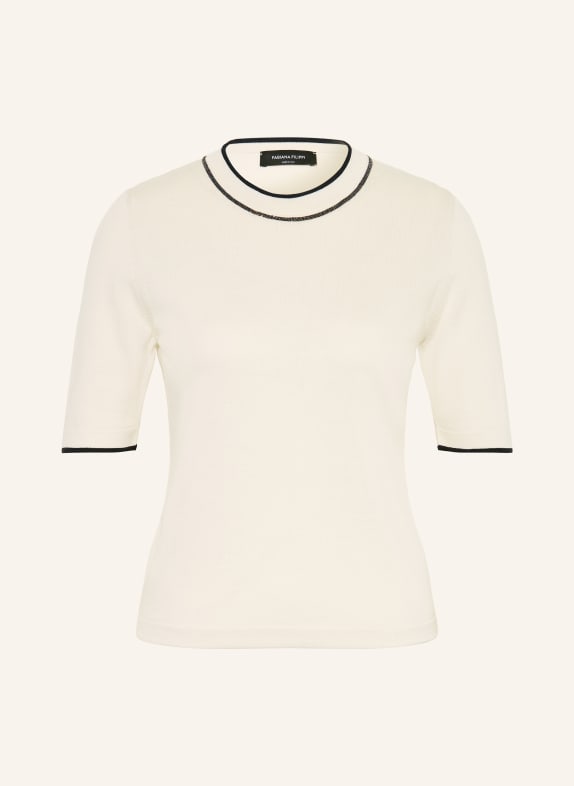 FABIANA FILIPPI knit shirt CREAM / BLACK