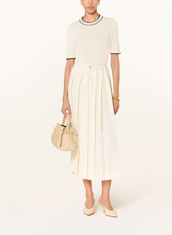 FABIANA FILIPPI gebreid shirt CRÈME / ZWART