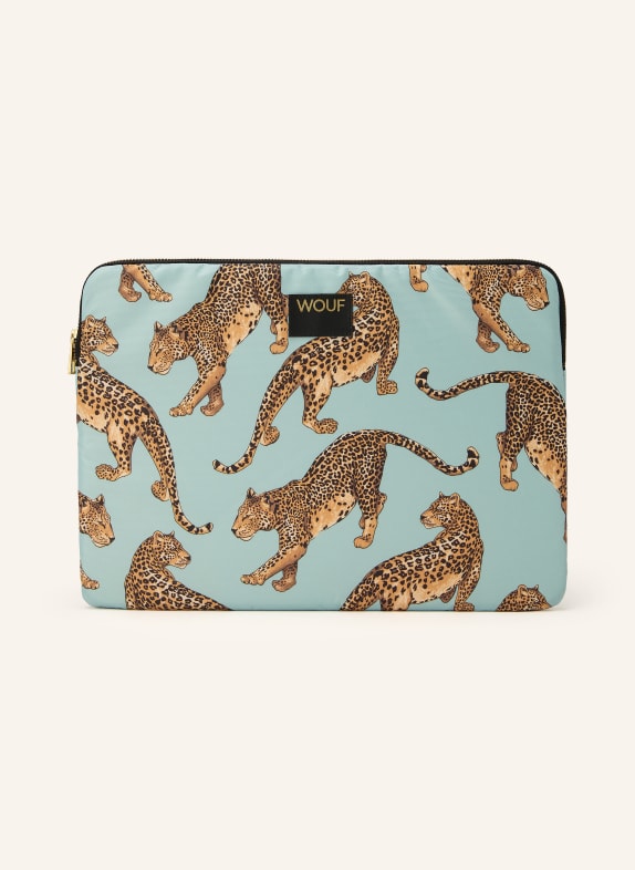 WOUF Laptop-Hülle CUTE MINT / GOLD / HELLBRAUN