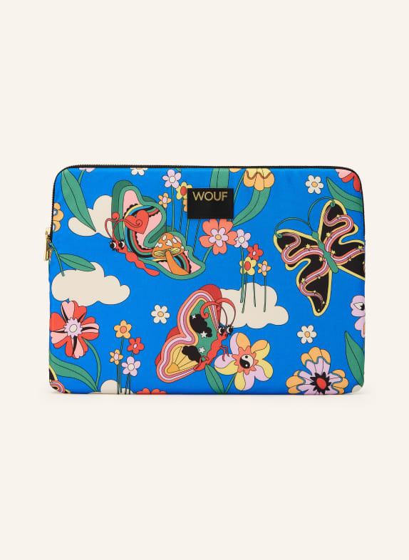 WOUF ROAR laptop sleeve BLUE / GOLD / RED