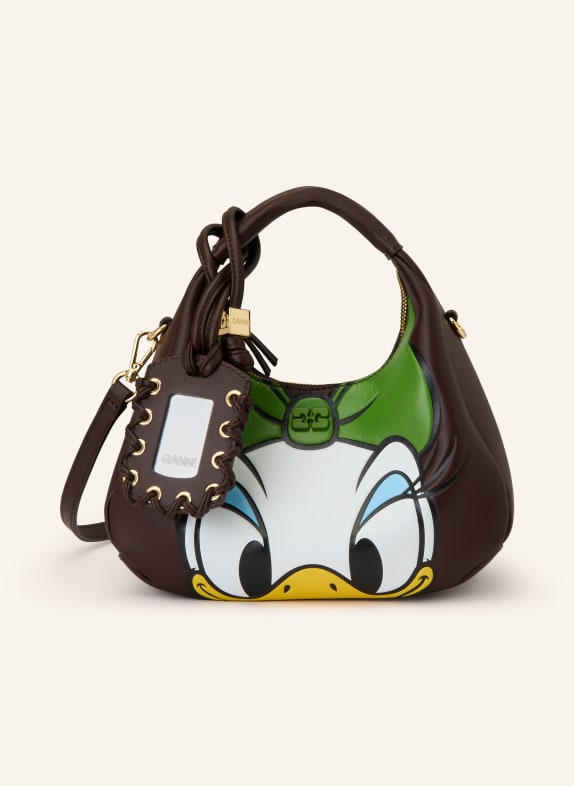 GANNI Torebka DAISY MINI CIEMNOBRĄZOWY