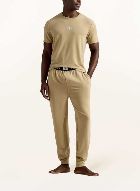 POLO RALPH LAUREN Loungebroek CAMEL / WIT / ZWART