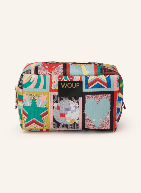 WOUF DISCOBABE cosmetic bag GREEN / GOLD / RED