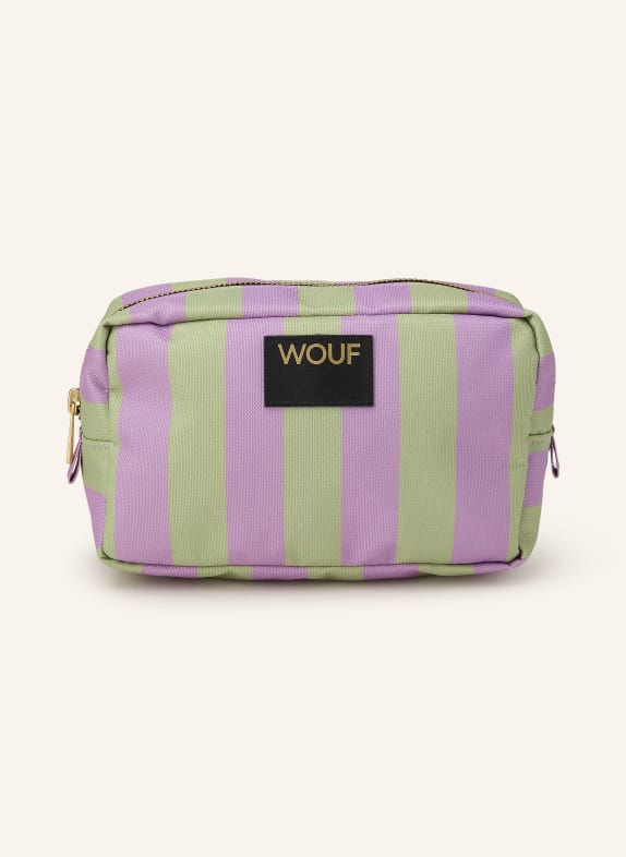 WOUF RIVIERA cosmetic bag PINK / GOLD / LIGHT GREEN