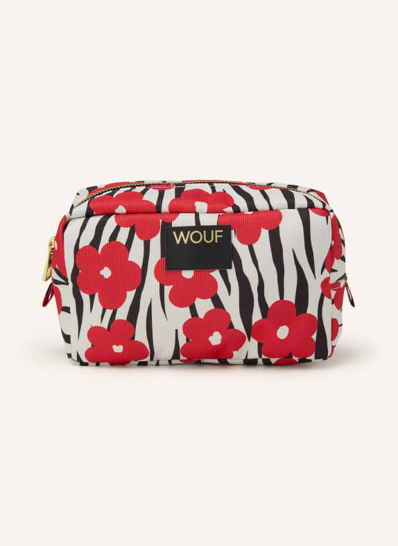 WOUF WILDFLOWER cosmetic bag WHITE / GOLD / RED